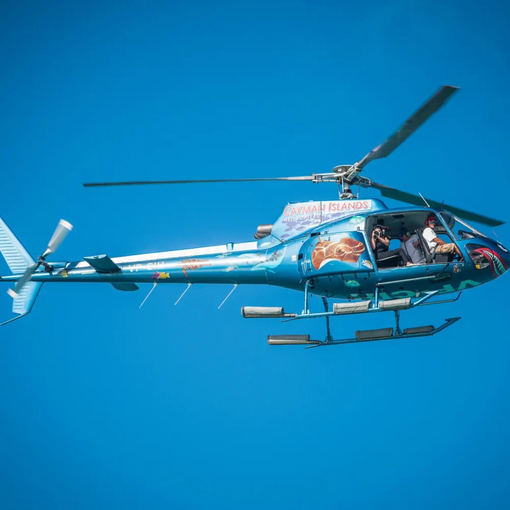 Heli in air
